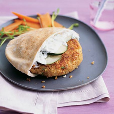 Greek-Style Quinoa Burgers