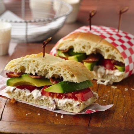 Bacon, Tomato and Avocado Sandwich with Chipotle Aioli