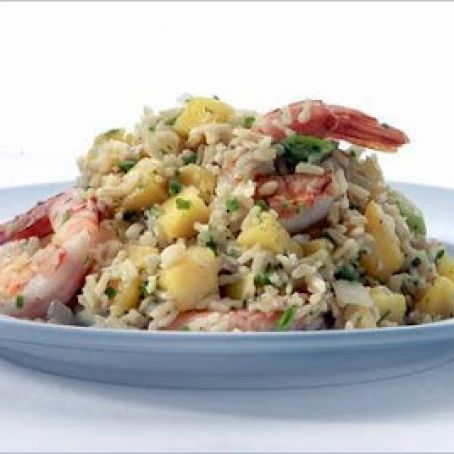 LA BROWN JASMINE RICE & SHRIMP RISOTTO