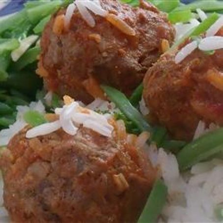 Slow Cooker Porcupine Meatballs