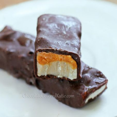 Homemade Snickers Ice Cream Bars~Chocolate Covered Katie