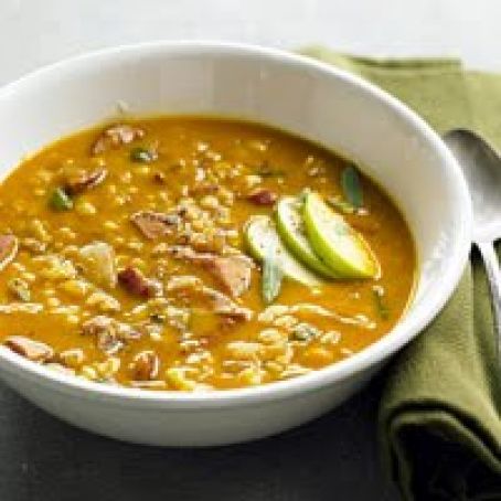 Pumpkin Barley and Sage Soup