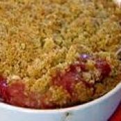 Peach and Raspberry Crisp