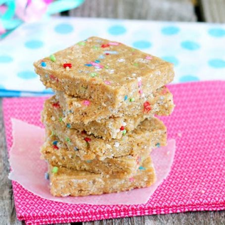 Cake Batter Energy Bars