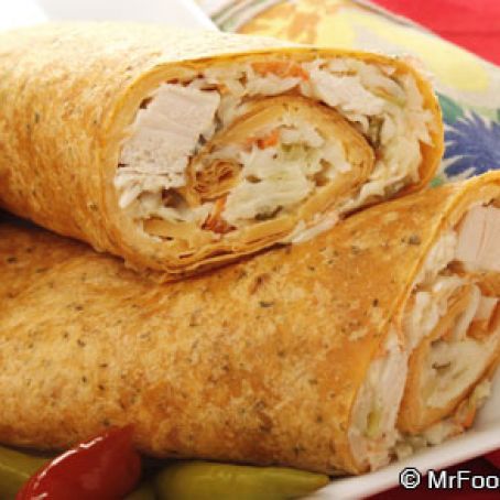 Chicken and Slaw Wraps