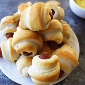 Mini Carrot Dogs in a Blanket - Vegan