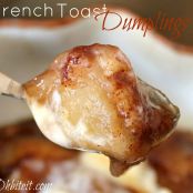 French Toast Dumplings…Simmered in Maple Syrup!