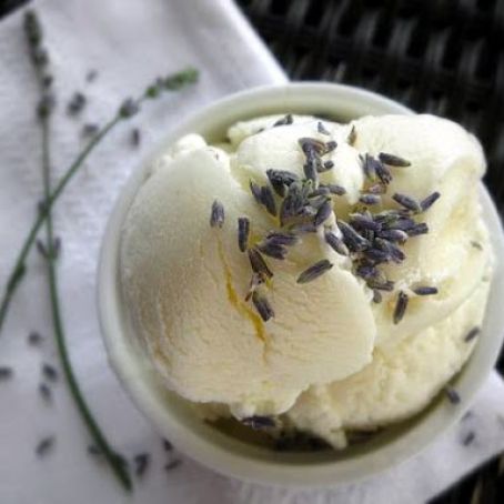 Lavender Ricotta Ice Cream