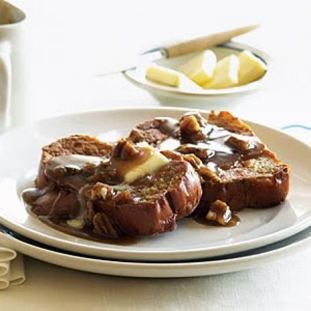 Toffee French Toast with Pecans