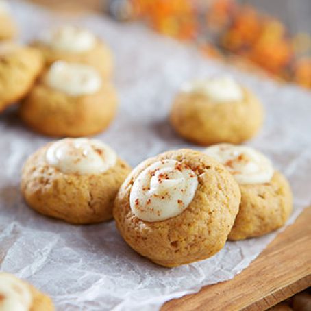 PUMPKIN SPICE THUMBPRINT COOKIES