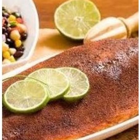 Salmon with Grill Rub