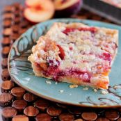 Plum Tart with Tarragon Streusel