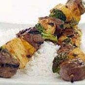 Beef and Vegetable Kabob Dinner