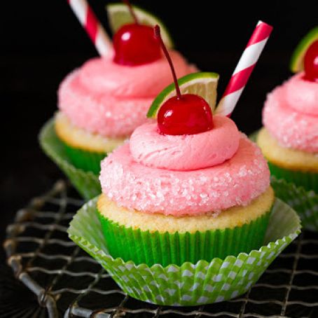 Cherry Limeade Cupcakes