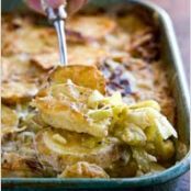 POTATO & LEEK GRATIN w/CUMIN