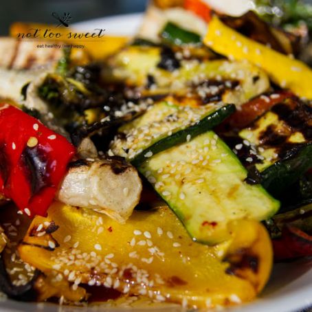 Grilled Vegetables with Sesame Dressing