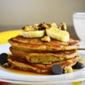 Banana Chocolate Chip Pancakes