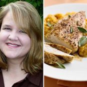 Cinnamon Roasted Chicken with Pumpkin-Sage Grits