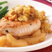 Pork Chops with Apples and Stuffing Recipe