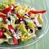 Santa fe salad with chili lime dressing