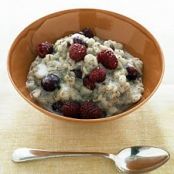 Warm Barley Cereal with Dried Cherries