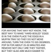 Oven Hard Boiled Egg