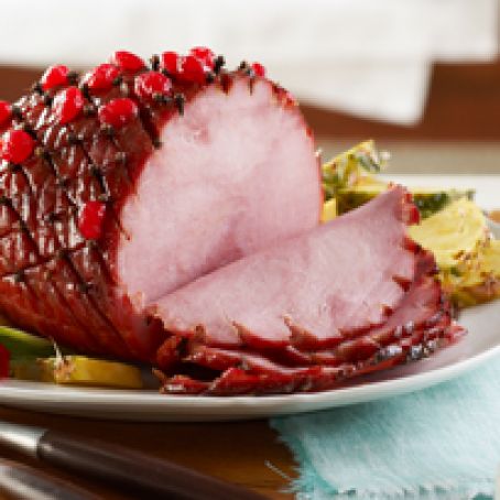 Glazed Ham with Dijon-Pineapple Sauce