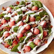 Spinach Salad with Bacon & Watermelon