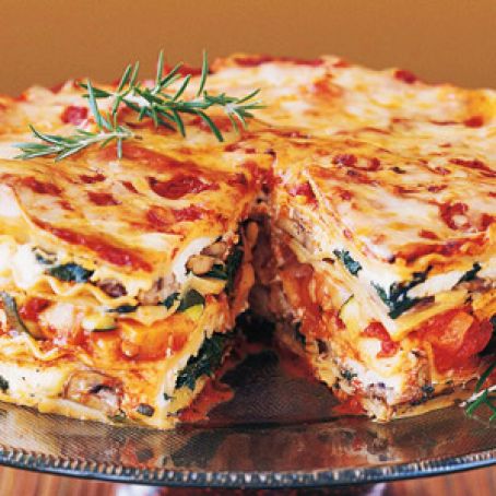 Mile-High Meatless Lasagna Pie