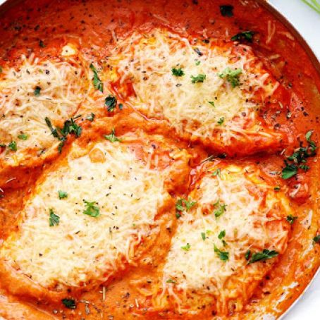 Creamy Tomato Italian Parmesan Chicken