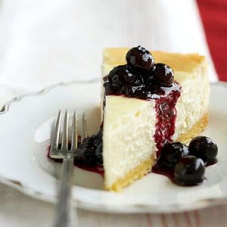 Blueberry Topped Lemon Cheesecake