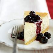 Blueberry Topped Lemon Cheesecake