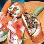 Roasted Baby Potatoes with Creme Fraiche, Bacon, & Chives