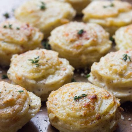 CREAMY POTATO STACKS WITH PARMESAN