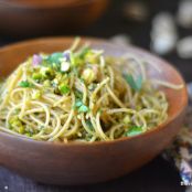 Whole Grain Pasta with Pistachio Pesto