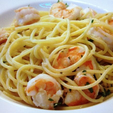 Lemon Spaghetti with Jumbo Shrimp