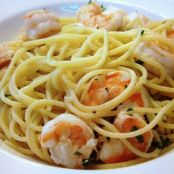Lemon Spaghetti with Jumbo Shrimp
