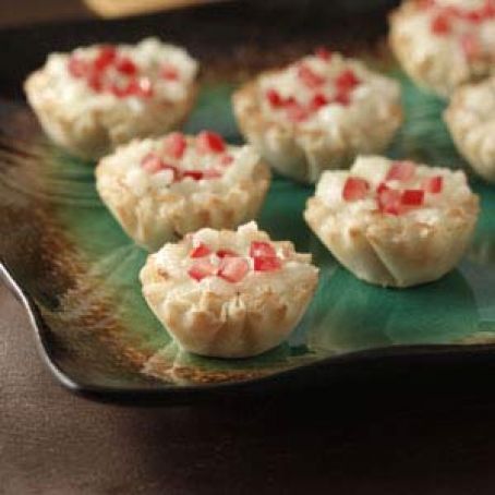 Appetizers (Sweet Onion Phyllo Tarts)