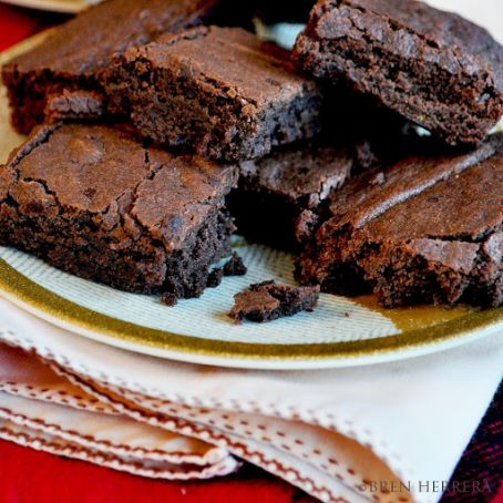 Espresso-Infused Dark Chocolate Brownies {And Orange Essence}