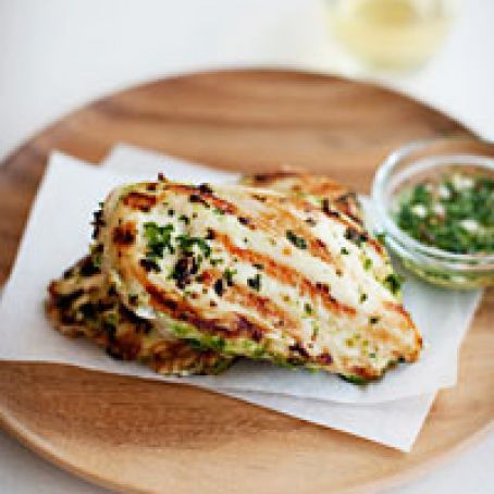 Thai Grilled Chicken with Cilantro Dipping Sauce