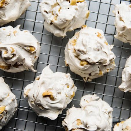 Peanut Meringue Cookies
