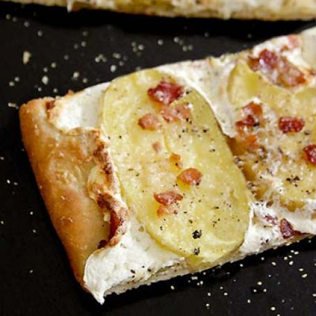 Potato-Bacon Pizza Recipe