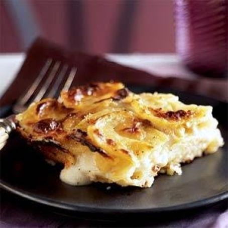 Potato Gratin with Goat Cheese and Garlic