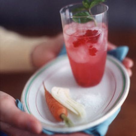Raspberry Herb Cocktail