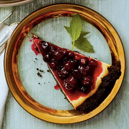 White Chocolate-Cranberry Cheesecake