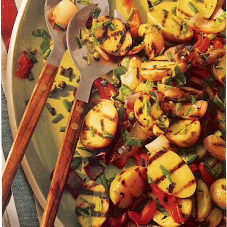 Lemony Grilled Potato Salad
