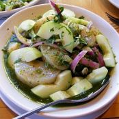 CEVICHE DE CALLO DE HACHA CON MANZANA