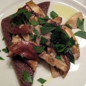 Black Olive Polenta with Shitakes