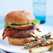 Feta-Stuffed BLT Burger