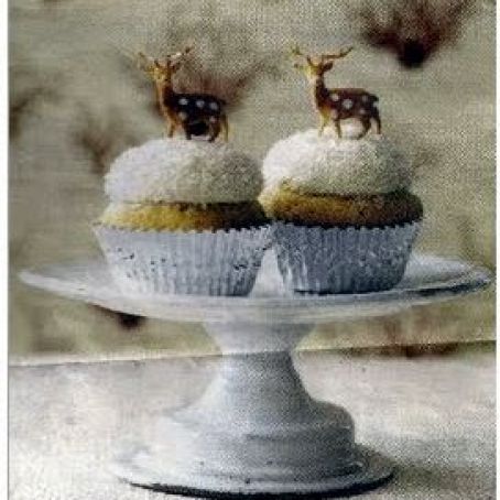 Coconut Snowball Cupcakes